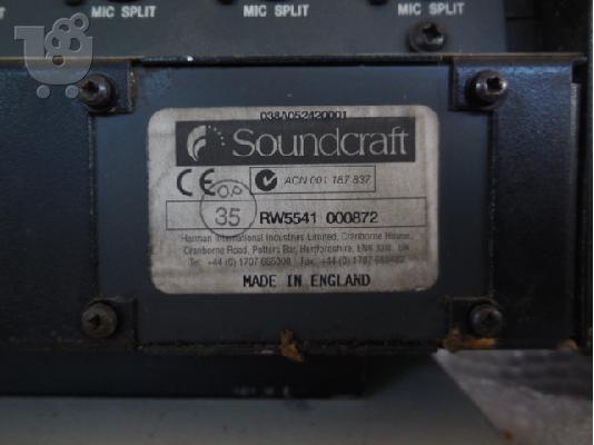ΕΠΑΓΓΕΛΜΑΤΙΚΗ ΚΟΝΣΟΛΑ ΜΙΞΗΣ SOUNDCRAFT